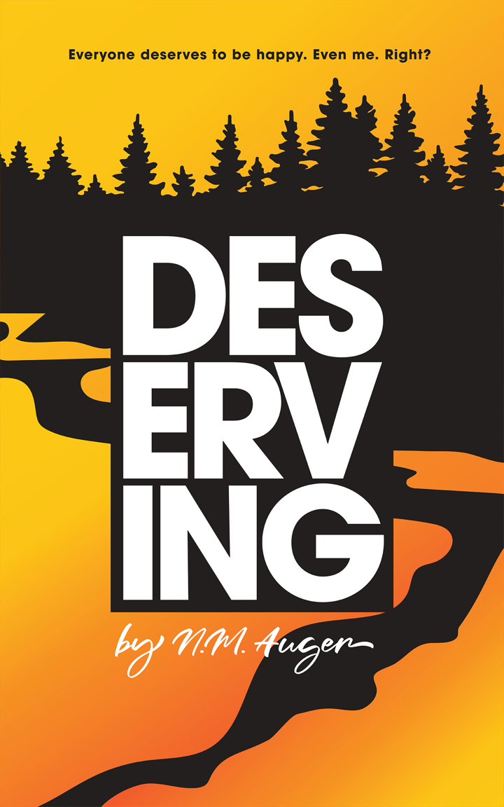Original orange illustrated cover of Deserving by N.M. Auger